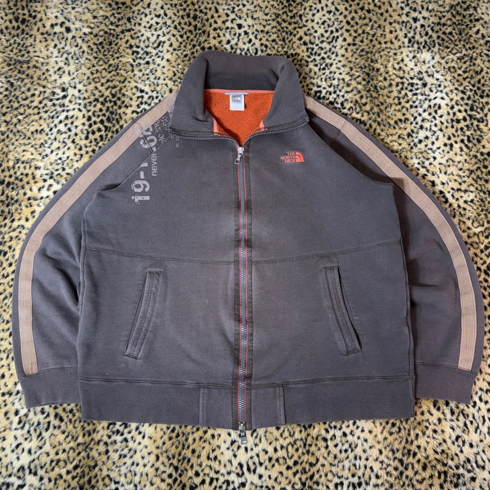 Vintage 2000s The North Face Brown Full Zip Track Jacket Mens Large